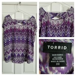 Torrid Sheer Blouse